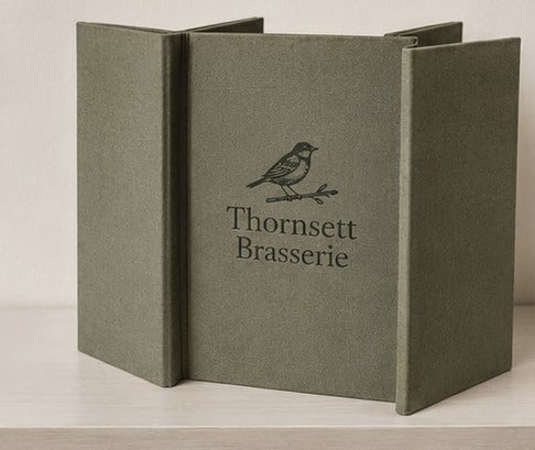 Custom menu covers for small business