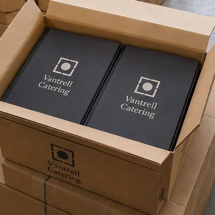 Customized menu covers for catering, events and pop-ups