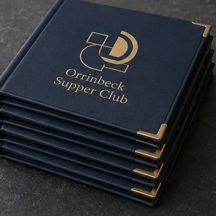 Padded Hardback Menu Covers