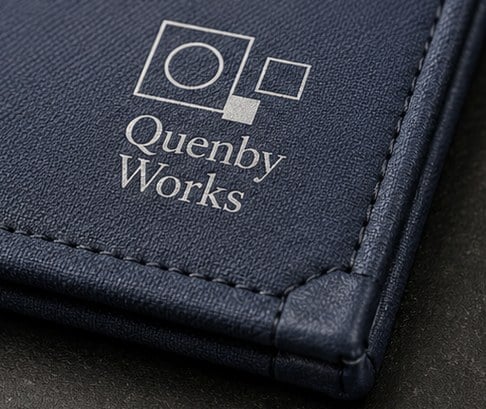 Promotional custom menu covers with company logo